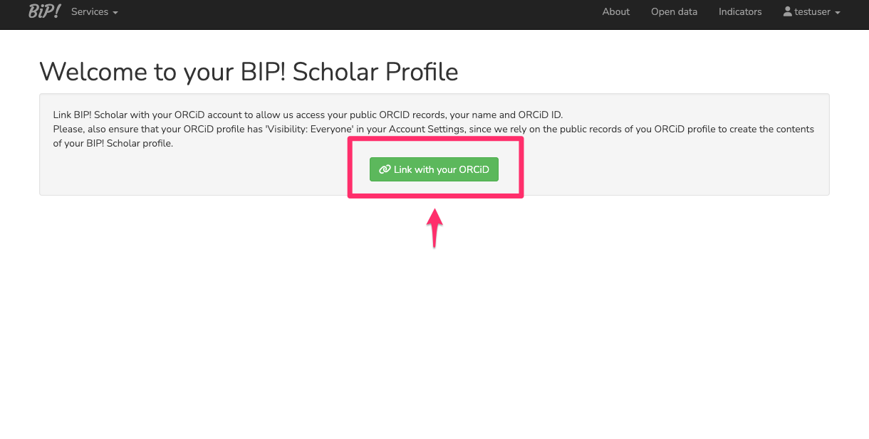 Create Scholar profile